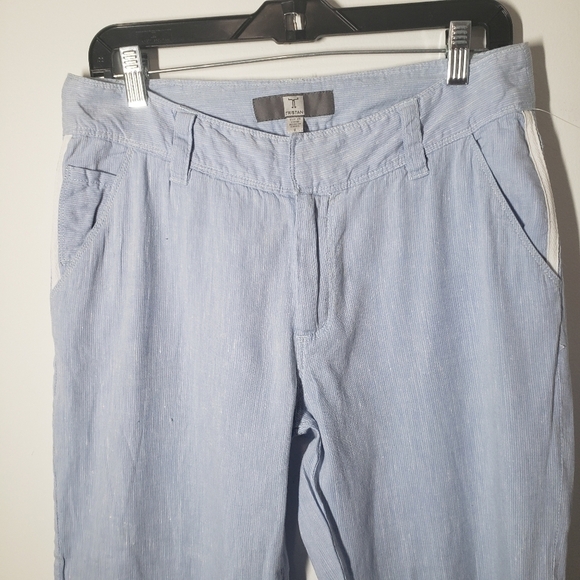 𝅺tristan crop chambray pants hight waist sz 6 - Picture 2 of 8